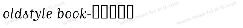 oldstyle book字体转换